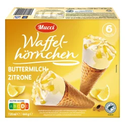 MUCCI Waffelhörnchen* Waffeleis & Eis Am Stiel Bei Aldi Nord.
