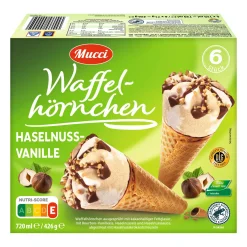 MUCCI Waffelhörnchen* Waffeleis & Eis Am Stiel Bei Aldi Nord.