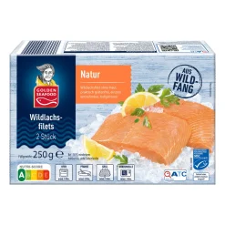 GOLDEN SEAFOOD Wildlachsfilets* Dosenfisch & Tiefkühlfisch Bei Aldi Nord