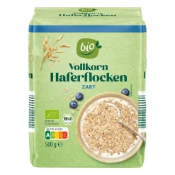 BIO Zarte -Haferflocken* Haferflocken, Müsli & Müsliriegel Bei Aldi Nord.