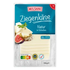 MILSANI Ziegenkäse* Scheibenkäse & Geriebener Käse Bei Aldi Nord.