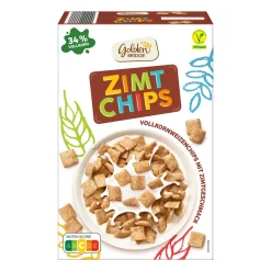 GOLDEN BRIDGE Zimt Chips* Cornflakes & Cerealien Bei Aldi Nord.|Vegane Fertigprodukte & Vorräte Bei Aldi Nord.