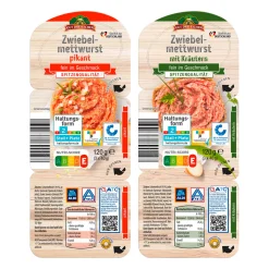 GUT DREI EICHEN Zwiebelmettwurst* Wurstaufschnitt & Streichwurst Bei Aldi Nord.