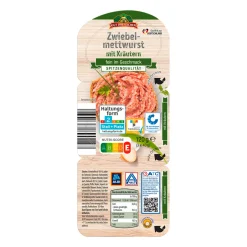 GUT DREI EICHEN Zwiebelmettwurst* Wurstaufschnitt & Streichwurst Bei Aldi Nord.